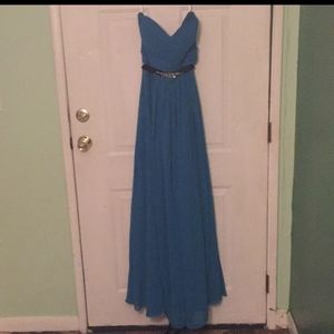 BOGO 💥 Blue formal dress with black accessory